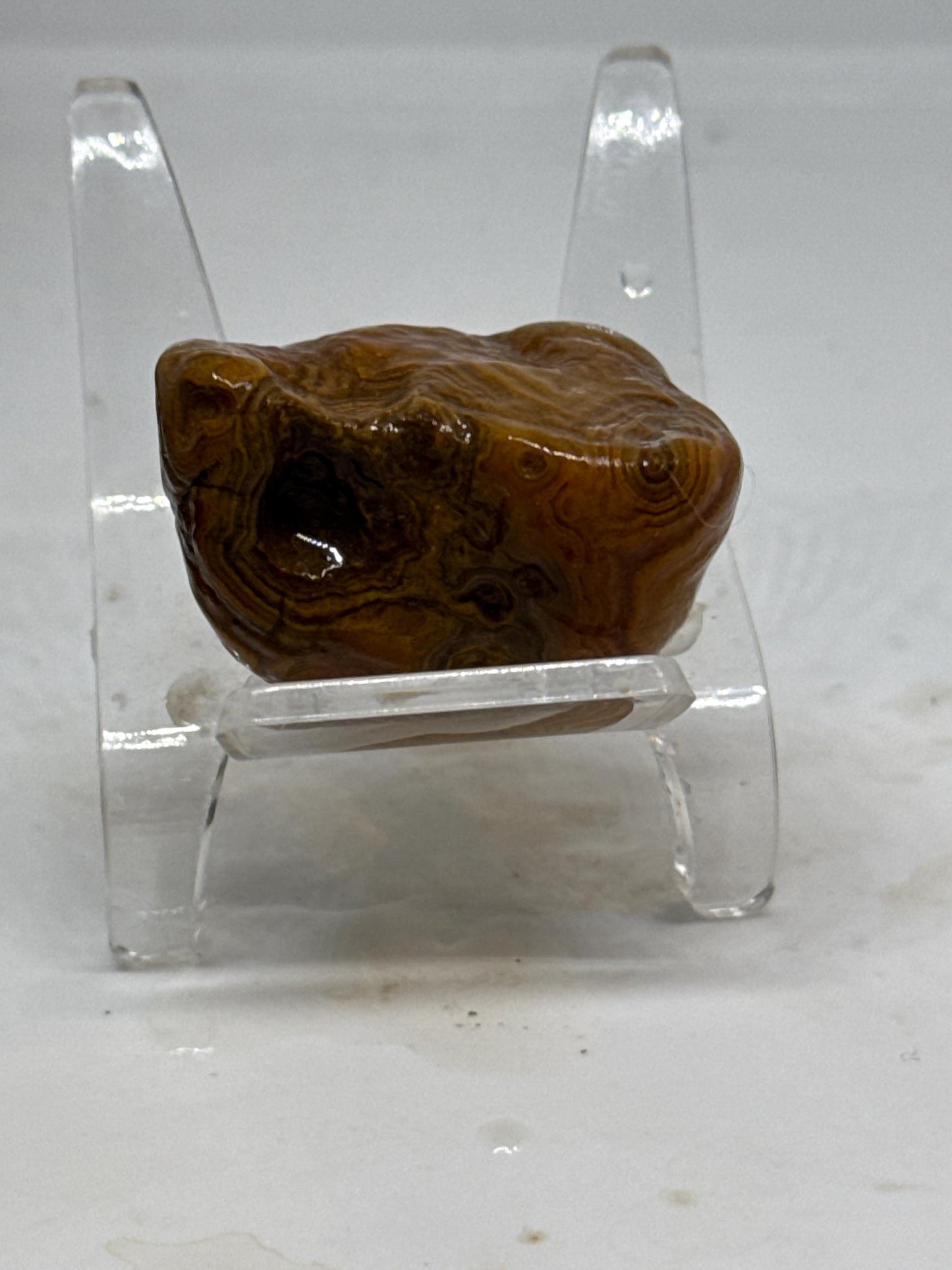 Tiger Eye Flame – 1 oz Mississippi Agate with Deep Eye and Swirling Bands