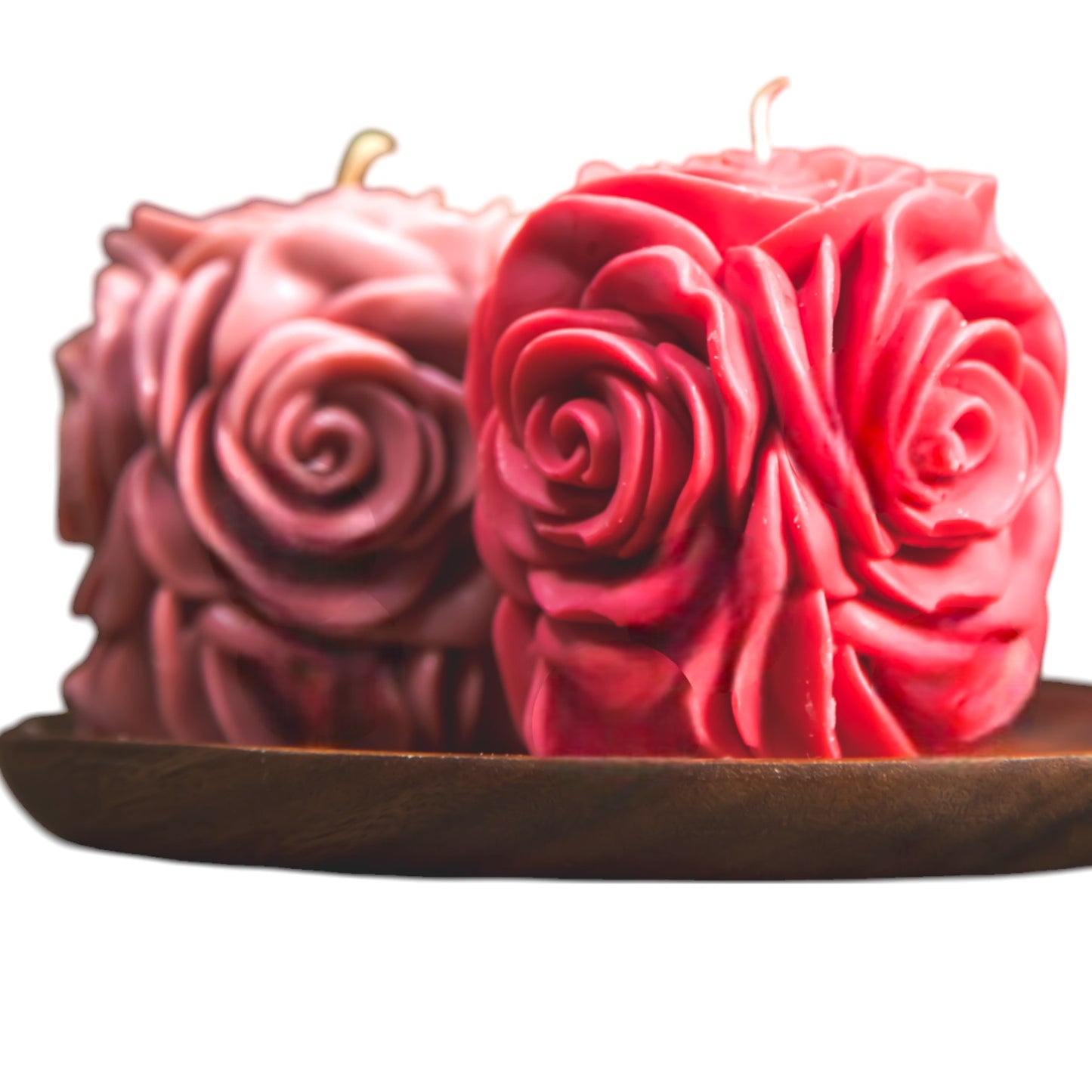 Exclusive Rose Pilar Candle from EnZebra® Luxury Candles