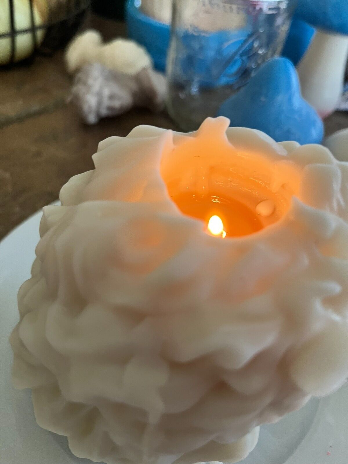 The Mane Event - Lionhead Candle Solid Wax Status Piece