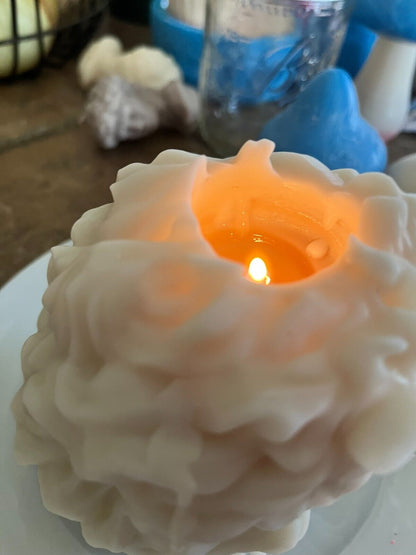 The Mane Event - Lionhead Candle Solid Wax Status Piece