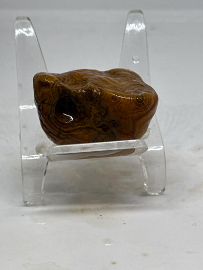Tiger Eye Flame – 1 oz Mississippi Agate with Deep Eye and Swirling Bands