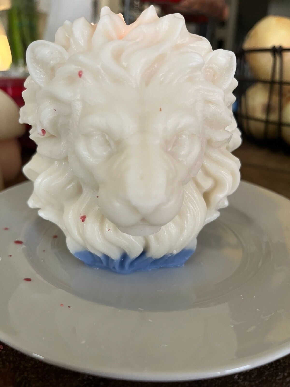 The Mane Event - Lionhead Candle Solid Wax Status Piece